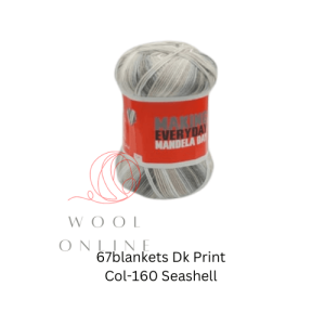 67BLANKETS PRINT DK -160 SEASHELL
