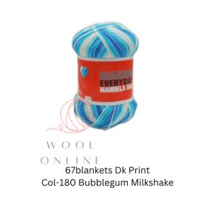 67BLANKETS PRINT DK -180 BUBBLEGUM MILKSHAKE