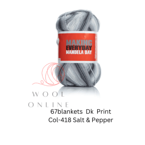 67BLANKETS PRINT DK -418 SALT & PEPPER