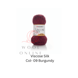 VISCOSE SILK -09 -BURGANDY