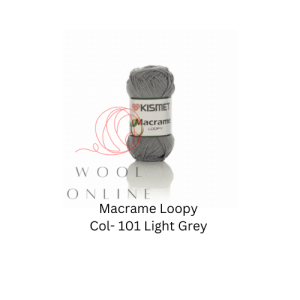 MACRAME-101 -LIGHT GREY