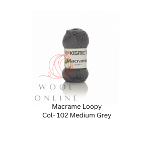 MACRAME-102 - MEDIUM GREY