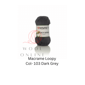 MACRAME-103 -DARK GREY
