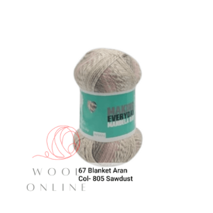 67BLANKETS ARAN -805-SAWDUST