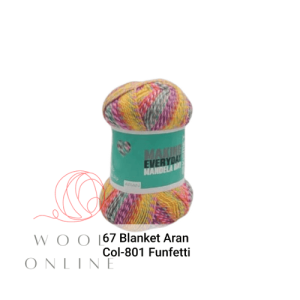 67BLANKETS ARAN -801 FUNFETTI