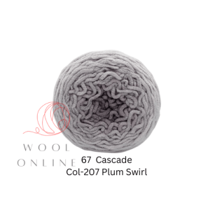 67BLANKETS CASCADE BULKY -207 PLUM SWIRL