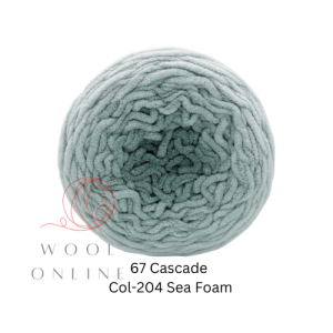 67BLANKETS CASCADE BULKY -204 SEA FOAM