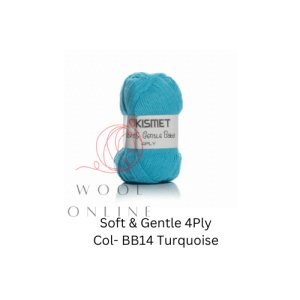 SOFT & GENTLE 4PLY -BB14 -TURQUOISE