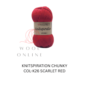 KNITSPIRATION CHUNKY COL-K26-SCARLET RED