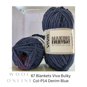 67 BLANKETS VIVA COL-14-DENIM BLUE