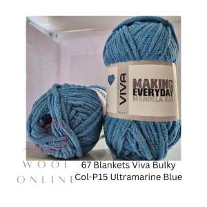 67 BLANKETS VIVA COL-15-ULTRAMARINE BLUE