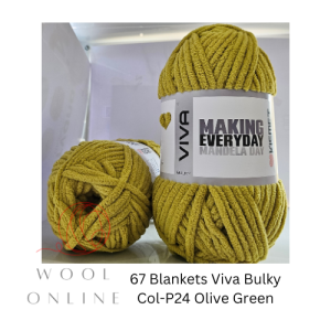 67 BLANKETS VIVA COL-24-OLIVE GREEN