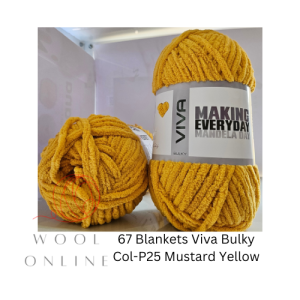 67 BLANKETS VIVA COL-25-MUSTARD YELLOW