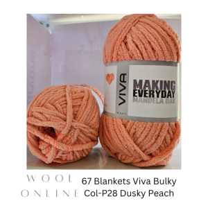 67 BLANKETS VIVA COL-28-DUSKY PEACH