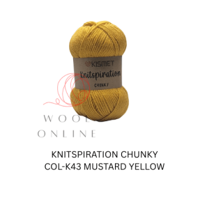 KNITSPIRATION CHUNKY COL-K43-MUSTARD YELLOW