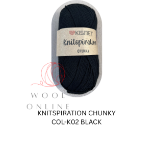 KNITSPIRATION CHUNKY COL-K02-BLACK