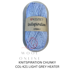 KNITSPIRATION CHUNKY COL-K21-LIGHT GREY HEATER
