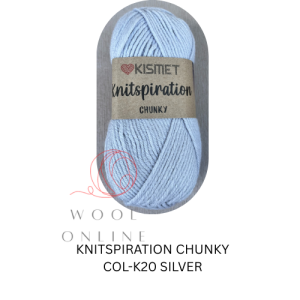 KNITSPIRATION CHUNKY COL-K20-SILVER