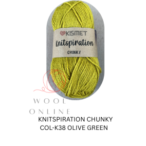 KNITSPIRATION CHUNKY COL-K38-OLIVE GREEN