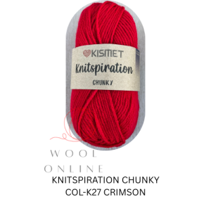 KNITSPIRATION CHUNKY COL-K27-CRIMSON