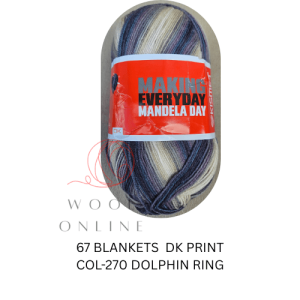 67BLANKETS PRINT DK -270 DOLPHIN RING