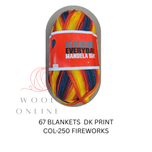 67BLANKETS PRINT DK -250 FIREWORKS