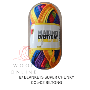 67BLANKETS SUPER CHUNKY PRINT COL-02 BILTONG