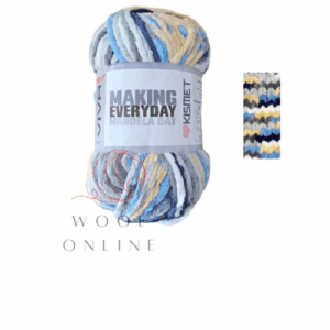 67 BLANKETS VIVA PRINT BULKY - P14 CARAMEL FUDGE