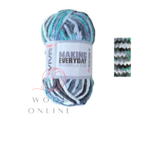 67 BLANKETS VIVA PRINT BULKY - P15 PEPPERMINT CRISP